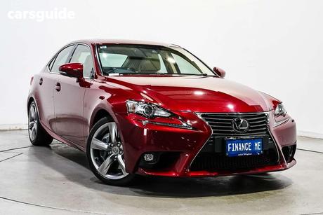 Red 2015 Lexus IS350 Sedan Sports Luxury