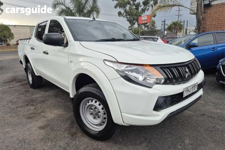 White 2018 Mitsubishi Triton Dual Cab Utility Glx