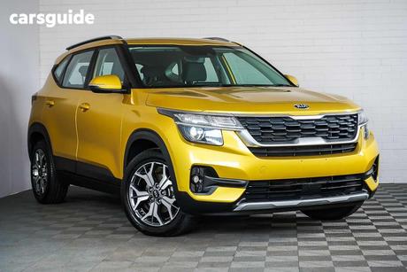 Yellow 2019 Kia Seltos Wagon Sport (Fwd)