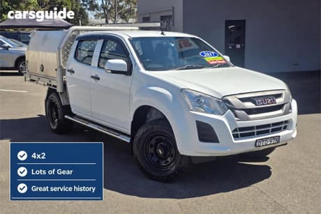 White 2017 Isuzu D-MAX Crew Cab Utility Sx Hi-Ride (4X2)