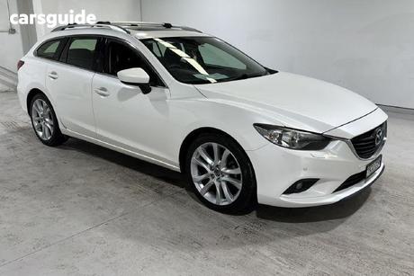 White 2014 Mazda 6 Wagon Gt