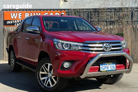 Red 2016 Toyota Hilux Dual Cab Utility Sr5 (4X4)