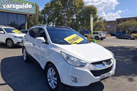 White 2013 Hyundai IX35 Wagon Highlander (Awd)
