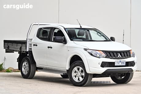 White 2018 Mitsubishi Triton Dual Cab Utility Glx Plus (4X4)