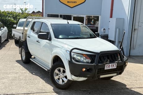 White 2018 Mitsubishi Triton Dual Cab Utility Glx Plus (4X4)