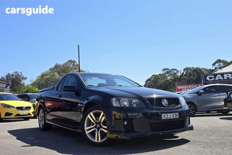Black 2009 Holden Commodore Utility Sv6