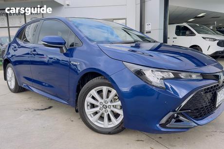 Blue 2023 Toyota Corolla Hatchback Sx Hybrid