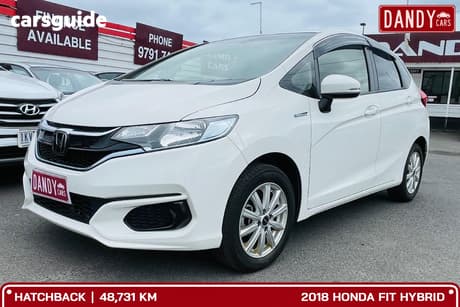 White 2018 Honda Fit Hatchback (Hybrid)