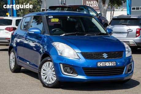 Blue 2014 Suzuki Swift Hatchback Gl