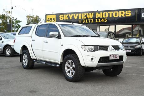 White 2014 Mitsubishi Triton Double Cab Utility Glx-R (4X4)