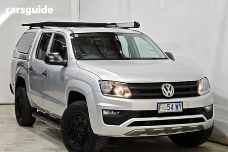 Silver 2017 Volkswagen Amarok Dual Cab Utility Tdi420 Core Plus (4X4)
