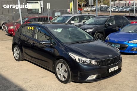 Blue 2017 Kia Cerato Hatchback S