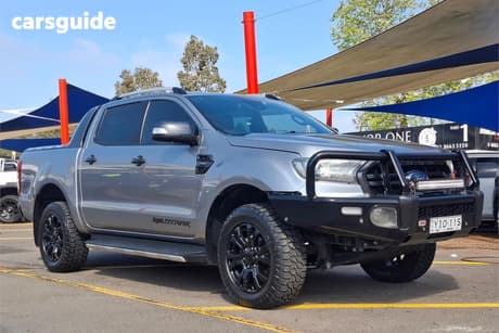 Grey 2019 Ford Ranger Double Cab Pick Up Wildtrak 2.0 (4X4)