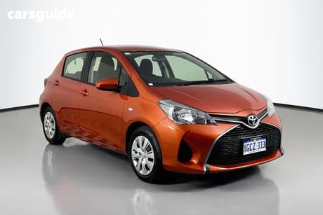 Beige 2016 Toyota Yaris Hatchback Ascent