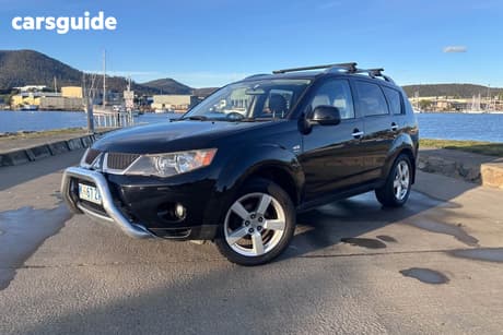 Black 2007 Mitsubishi Outlander Wagon Vr-X
