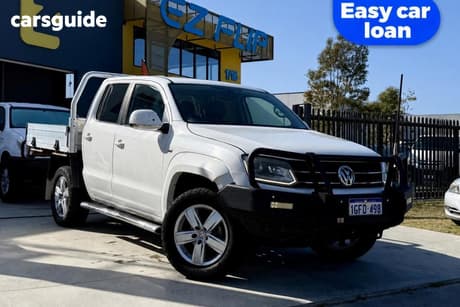 White 2016 Volkswagen Amarok Dual Cab Utility Tdi420 Highline (4X4)