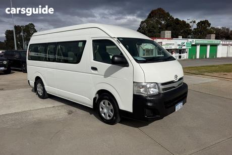 White 2012 Toyota HiAce Bus Commuter