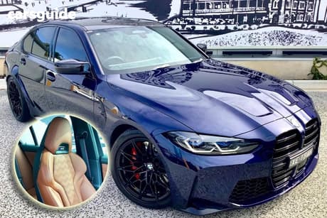 Blue 2024 BMW M3 Sedan Competition