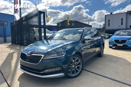 Blue 2020 Skoda Superb Wagon 200 Tsi Scout (4X4)