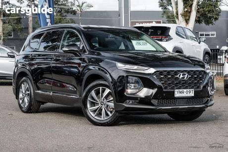 Black 2018 Hyundai Santa FE Wagon Elite Crdi Satin (Awd)
