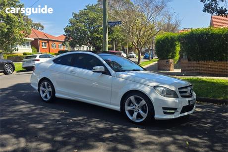 White 2014 Mercedes-Benz C180 Coupe