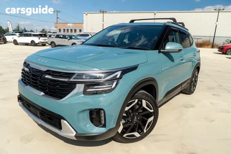 Blue 2022 Kia Seltos Wagon Gt-Line (Fwd) (Two-Tone)
