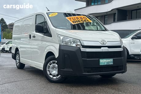 White 2022 Toyota HiAce Van Lwb