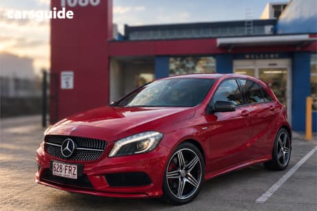 Red 2015 Mercedes-Benz A250 Hatchback Sport