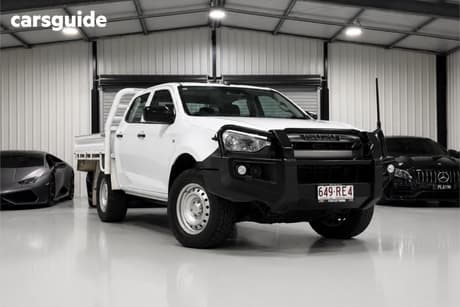 White 2021 Isuzu D-MAX Crew Cab Chassis Sx (4X4)