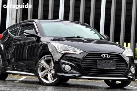 Black 2013 Hyundai Veloster Coupe Sr Turbo