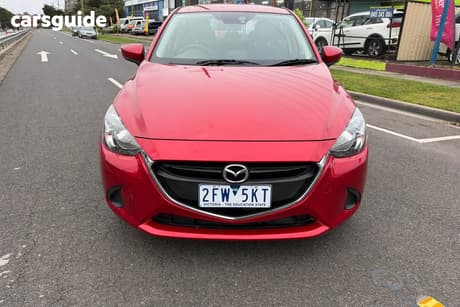 Red 2017 Mazda 2 Hatchback Maxx