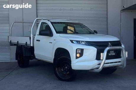 White 2021 Mitsubishi Triton Ute Tray GLX