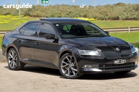Black 2017 Skoda Superb Sedan 206 Tsi Sportline