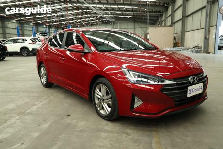 Red 2019 Hyundai Elantra Sedan Active