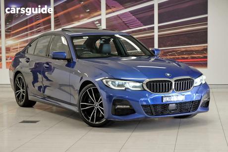 Blue 2021 BMW 330I Sedan Luxury Line