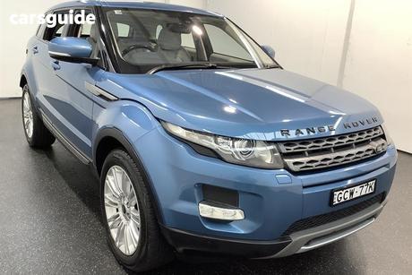 Blue 2012 Land Rover Range Rover Evoque Wagon Sd4 Pure