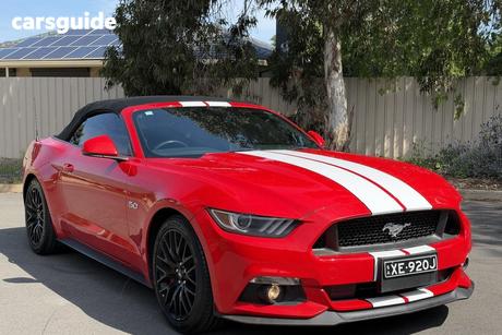Red 2016 Ford Mustang Convertible Gt 5.0 V8