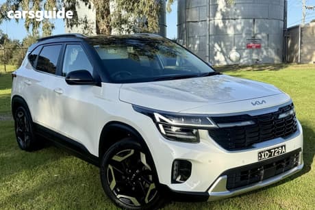 White 2023 Kia Seltos Wagon Gt-Line (Fwd) (Sunroof)