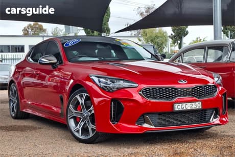 Red 2018 Kia Stinger Sedan Gt (Black Leather)