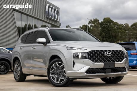 Silver 2023 Hyundai Santa FE Wagon Highlander Hev (6 Seat)
