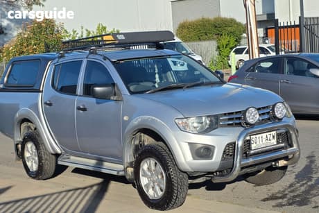 Blue 2014 Mitsubishi Triton Double Cab Utility Glx (4X4)
