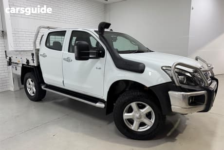 White 2014 Isuzu D-MAX Crew Cab Utility Ls-U Hi-Ride (4X4)