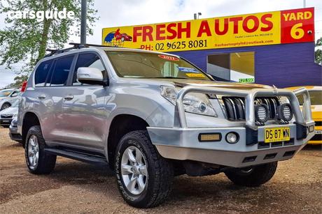 Silver 2011 Toyota Landcruiser Prado Wagon Gxl (4X4)