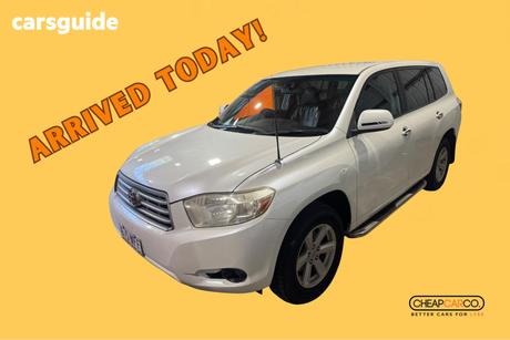 White 2009 Toyota Kluger Wagon Altitude (Fwd)