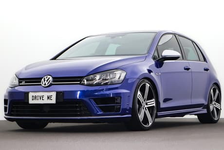Blue 2016 Volkswagen Golf Hatchback R