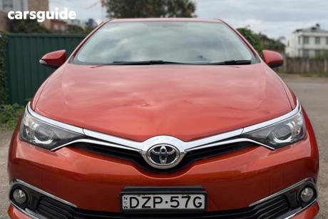 Orange 2017 Toyota Corolla Hatchback Ascent Sport