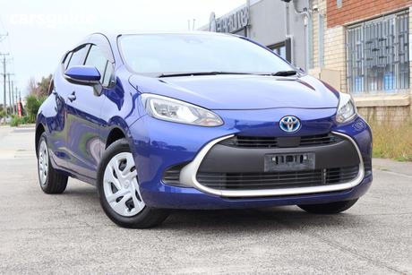 Blue 2021 Toyota Aqua Hatch HYBRID
