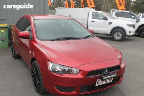 Red 2012 Mitsubishi Lancer Sedan Es