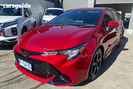 Red 2022 Toyota Corolla Hatchback Ascent Sport