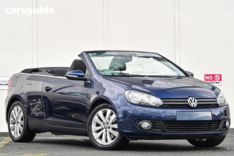 Blue 2011 Volkswagen Golf Cabriolet 118 Tsi